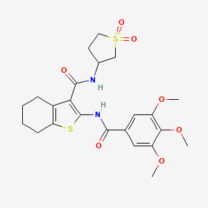 N-(1,1-dioxidotetrahydrothiophen-3-yl)-2-{[(3,4,5-trimethoxyphenyl)carbonyl]amino}-4,5,6,7-tetrahydro-1-benzothiophene-3-carboxamide