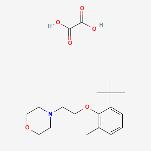 molecular formula C19H29NO6 B4006244 4-[2-(2-Tert-butyl-6-methylphenoxy)ethyl]morpholine;oxalic acid 