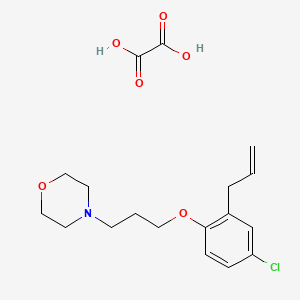 4-[3-(4-Chloro-2-prop-2-enylphenoxy)propyl]morpholine;oxalic acid