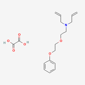 molecular formula C18H25NO6 B4006256 草酸N-烯丙基-N-[2-(2-苯氧基乙氧基)乙基]-2-丙烯-1-胺 