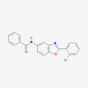 molecular formula C20H13BrN2O2 B400627 N-[2-(2-bromophenyl)-1,3-benzoxazol-5-yl]benzamide 