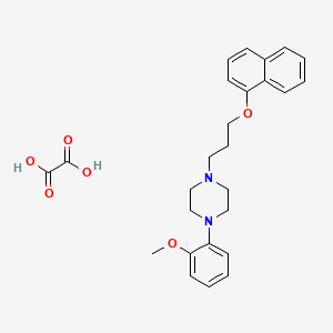 1-(2-Methoxyphenyl)-4-(3-naphthalen-1-yloxypropyl)piperazine;oxalic acid