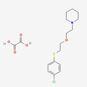 molecular formula C17H24ClNO5S B4006285 草酸[1-(2-{2-[(4-氯苯基)硫]乙氧基}乙基)哌啶] 