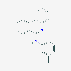 molecular formula C20H16N2 B400630 N-(3-methylphenyl)-N-(6-phenanthridinyl)amine 