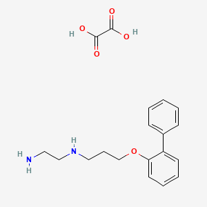 molecular formula C19H24N2O5 B4006302 N-[3-(2-联苯氧基)丙基]-1,2-乙二胺草酸盐 