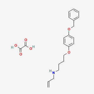 N-{4-[4-(benzyloxy)phenoxy]butyl}-2-propen-1-amine oxalate