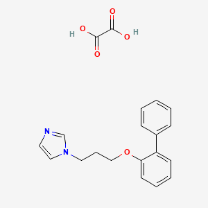 molecular formula C20H20N2O5 B4006342 1-[3-(2-联苯氧基)丙基]-1H-咪唑草酸盐 