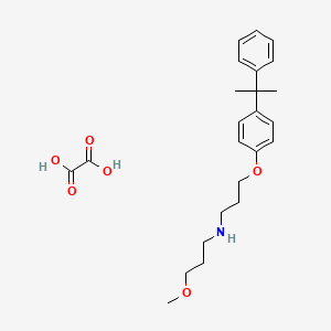 molecular formula C24H33NO6 B4006356 (3-methoxypropyl){3-[4-(1-methyl-1-phenylethyl)phenoxy]propyl}amine oxalate 