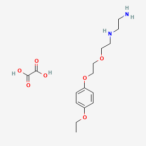 molecular formula C16H26N2O7 B4006362 N-{2-[2-(4-乙氧基苯氧基)乙氧基]乙基}-1,2-乙二胺草酸盐 