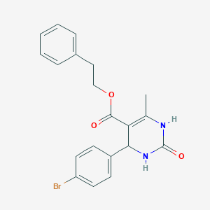 molecular formula C20H19BrN2O3 B400637 2-Phenylethyl 4-(4-bromophenyl)-6-methyl-2-oxo-1,2,3,4-tetrahydropyrimidine-5-carboxylate CAS No. 313233-57-7
