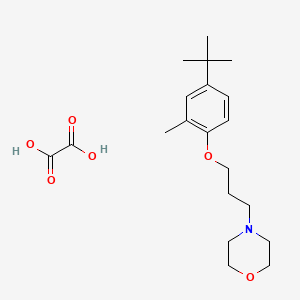 molecular formula C20H31NO6 B4006370 4-[3-(4-Tert-butyl-2-methylphenoxy)propyl]morpholine;oxalic acid 