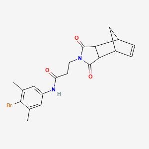 N-(4-bromo-3,5-dimethylphenyl)-3-(1,3-dioxo-1,3,3a,4,7,7a-hexahydro-2H-4,7-methanoisoindol-2-yl)propanamide