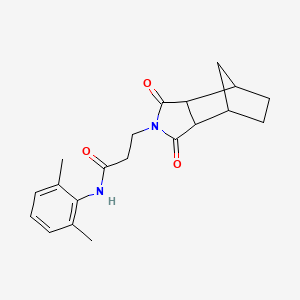 molecular formula C20H24N2O3 B4006407 N-(2,6-dimethylphenyl)-3-(1,3-dioxooctahydro-2H-4,7-methanoisoindol-2-yl)propanamide 