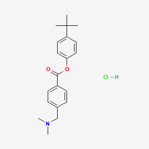 molecular formula C20H26ClNO2 B4006442 (4-Tert-butylphenyl) 4-[(dimethylamino)methyl]benzoate;hydrochloride 