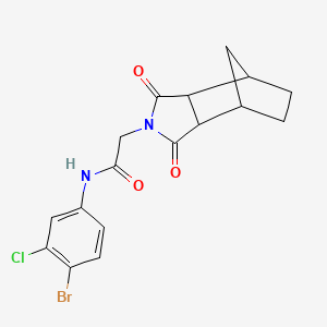 molecular formula C17H16BrClN2O3 B4006454 N-(4-bromo-3-chlorophenyl)-2-(1,3-dioxooctahydro-2H-4,7-methanoisoindol-2-yl)acetamide 