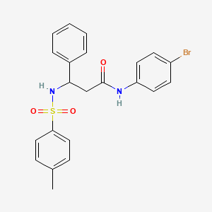 N-(4-bromophenyl)-3-[(4-methylphenyl)sulfonylamino]-3-phenylpropanamide