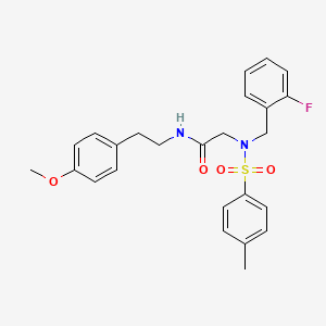 molecular formula C25H27FN2O4S B4006522 N~2~-(2-fluorobenzyl)-N-[2-(4-methoxyphenyl)ethyl]-N~2~-[(4-methylphenyl)sulfonyl]glycinamide 