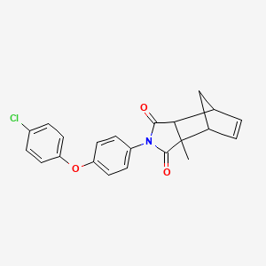 2-[4-(4-chlorophenoxy)phenyl]-3a-methyl-3a,4,7,7a-tetrahydro-1H-4,7-methanoisoindole-1,3(2H)-dione