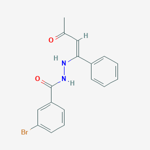 molecular formula C17H15BrN2O2 B400654 3-bromo-N'-(3-oxo-1-phenyl-1-butenyl)benzohydrazide 