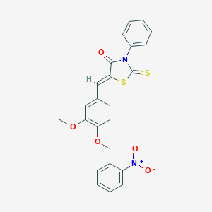 5-[4-({2-Nitrobenzyl}oxy)-3-methoxybenzylidene]-3-phenyl-2-thioxo-1,3-thiazolidin-4-one