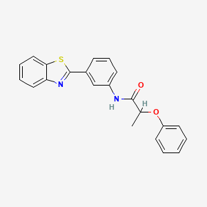 N-[3-(1,3-benzothiazol-2-yl)phenyl]-2-phenoxypropanamide