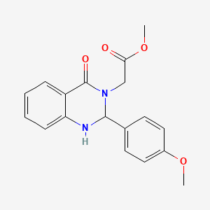 Methyl 2-[2-(4-methoxyphenyl)-4-oxo-1,2-dihydroquinazolin-3-yl]acetate