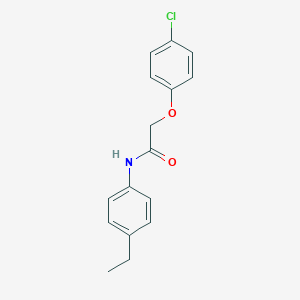 molecular formula C16H16ClNO2 B400676 2-(4-chlorophenoxy)-N-(4-ethylphenyl)acetamide 