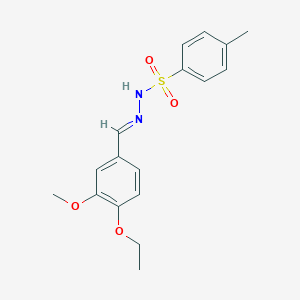 molecular formula C17H20N2O4S B400679 N'-(4-ethoxy-3-methoxybenzylidene)-4-methylbenzenesulfonohydrazide 