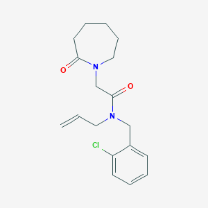 N-allyl-N-(2-chlorobenzyl)-2-(2-oxoazepan-1-yl)acetamide