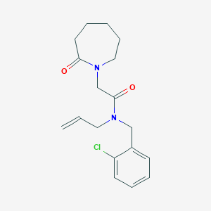 molecular formula C18H23ClN2O2 B4006797 N-allyl-N-(2-chlorobenzyl)-2-(2-oxoazepan-1-yl)acetamide 