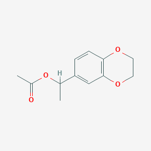 molecular formula C12H14O4 B4006874 1-(2,3-二氢-1,4-苯并二氧杂环-6-基)乙酸乙酯 