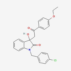 1-(4-chlorobenzyl)-3-[2-(4-ethoxyphenyl)-2-oxoethyl]-3-hydroxy-1,3-dihydro-2H-indol-2-one