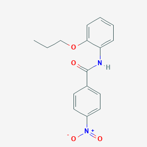 molecular formula C16H16N2O4 B400694 4-nitro-N-(2-propoxyphenyl)benzamide 
