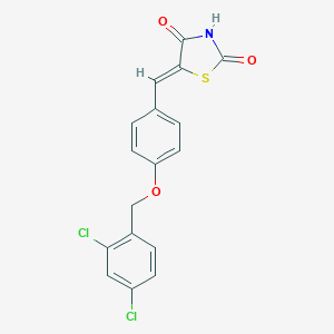 molecular formula C17H11Cl2NO3S B400699 5-{4-[(2,4-Dichlorobenzyl)oxy]benzylidene}-1,3-thiazolidine-2,4-dione 