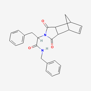 N-benzyl-2-(3,5-dioxo-4-azatricyclo[5.2.1.0~2,6~]dec-8-en-4-yl)-3-phenylpropanamide