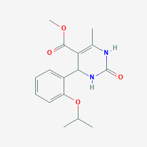 molecular formula C16H20N2O4 B400705 Methyl 4-(2-isopropoxyphenyl)-6-methyl-2-oxo-1,2,3,4-tetrahydro-5-pyrimidinecarboxylate 