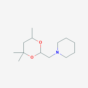 1-[(4,4,6-trimethyl-1,3-dioxan-2-yl)methyl]piperidine