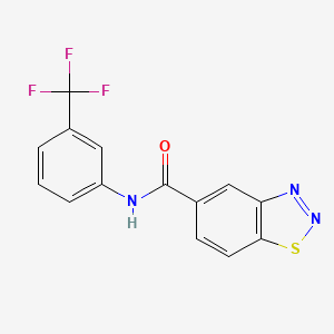 molecular formula C14H8F3N3OS B4007070 N-[3-(trifluoromethyl)phenyl]-1,2,3-benzothiadiazole-5-carboxamide 