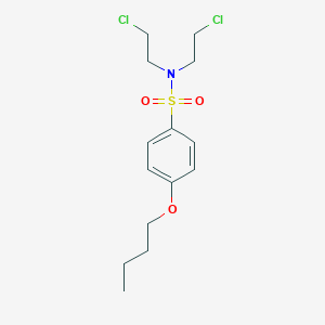 molecular formula C14H21Cl2NO3S B400709 4-butoxy-N,N-bis(2-chloroethyl)benzenesulfonamide CAS No. 86357-62-2