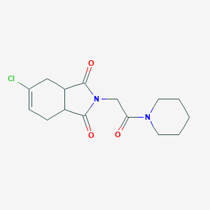 molecular formula C15H19ClN2O3 B400717 5-Chloro-2-(2-oxo-2-piperidin-1-ylethyl)-3a,4,7,7a-tetrahydroisoindole-1,3-dione CAS No. 22931-30-2