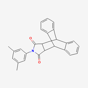 molecular formula C26H21NO2 B4007194 17-(3,5-dimethylphenyl)-17-azapentacyclo[6.6.5.0~2,7~.0~9,14~.0~15,19~]nonadeca-2,4,6,9,11,13-hexaene-16,18-dione 