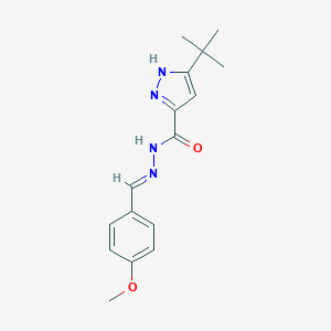 3-tert-butyl-N'-(4-methoxybenzylidene)-1H-pyrazole-5-carbohydrazide