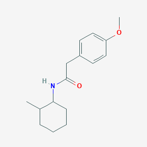molecular formula C16H23NO2 B4007207 2-(4-methoxyphenyl)-N-(2-methylcyclohexyl)acetamide 