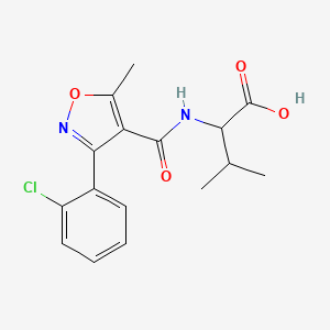 molecular formula C16H17ClN2O4 B4007214 N-{[3-(2-chlorophenyl)-5-methyl-4-isoxazolyl]carbonyl}valine 