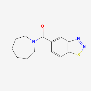 molecular formula C13H15N3OS B4007246 5-(1-氮杂环戊基羰基)-1,2,3-苯并噻二唑 