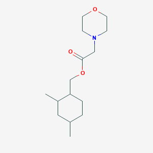 molecular formula C15H27NO3 B4007256 (2,4-dimethylcyclohexyl)methyl 4-morpholinylacetate 