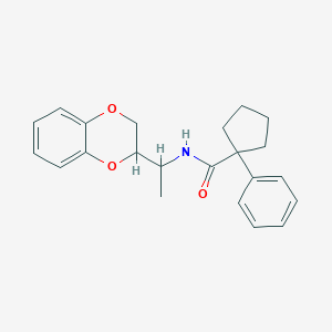 N-[1-(2,3-dihydro-1,4-benzodioxin-2-yl)ethyl]-1-phenylcyclopentanecarboxamide