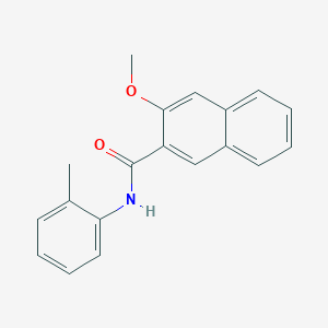 molecular formula C19H17NO2 B400731 3-methoxy-N-(2-methylphenyl)naphthalene-2-carboxamide CAS No. 5249-63-8