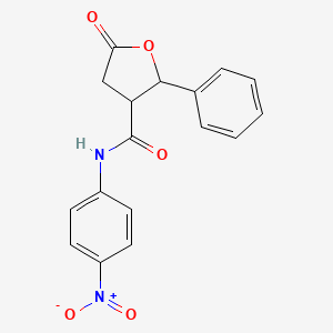 N-(4-nitrophenyl)-5-oxo-2-phenyltetrahydro-3-furancarboxamide