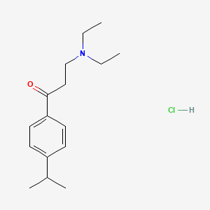 molecular formula C16H26ClNO B4007360 3-(二乙氨基)-1-(4-异丙基苯基)-1-丙酮盐酸盐 